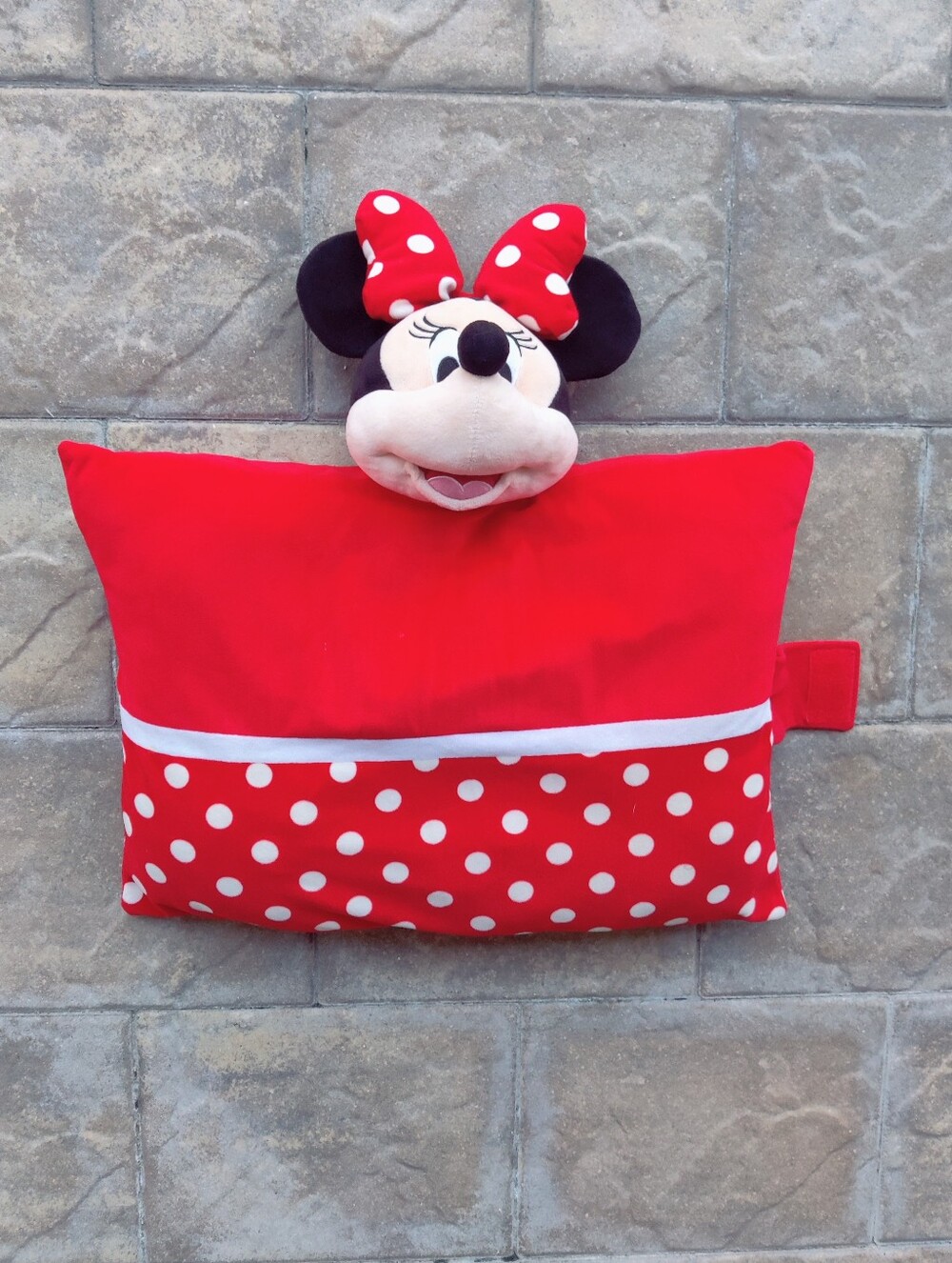 Disney Red and White Polka Dot Character Pillow